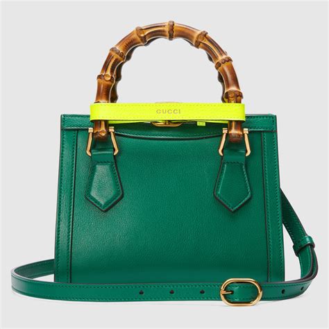 gucci diana green leather tote|Gucci diana small tote bag.